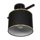 GLOWEN 201-0087 Vintage Φωτιστικό Οροφής Ράγα Μονόφωτο 1 x E27 IP20 Μαύρο Μέταλλο με Καφέ Υφάσμα - Μ30 x Π20 x Υ20cm GLOWEN 201-0087 Vintage Φωτιστικό Οροφής Ράγα Μονόφωτο 1 x E27 IP20 Μαύρο Μέταλλο με Καφέ Υφάσμα - Μ30 x Π20 x Υ20cm