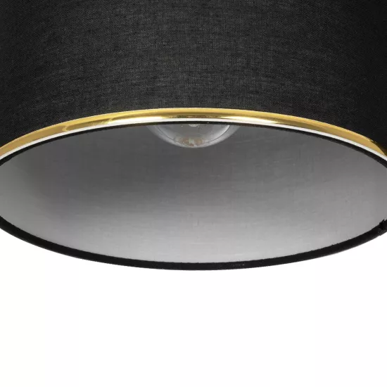 GLOWEN 201-0087 Vintage Φωτιστικό Οροφής Ράγα Μονόφωτο 1 x E27 IP20 Μαύρο Μέταλλο με Καφέ Υφάσμα - Μ30 x Π20 x Υ20cm GLOWEN 201-0087 Vintage Φωτιστικό Οροφής Ράγα Μονόφωτο 1 x E27 IP20 Μαύρο Μέταλλο με Καφέ Υφάσμα - Μ30 x Π20 x Υ20cm