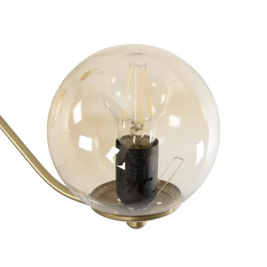 SUNRAY 201-0110 Vintage Φωτιστικό Οροφής Μπάλα Πολύφωτο 4 x E27 IP20 Χρυσό Μέταλλο με Μελί Γυαλί - Μ100 x Π100 x Υ26cm SUNRAY 201-0110 Vintage Φωτιστικό Οροφής Μπάλα Πολύφωτο 4 x E27 IP20 Χρυσό Μέταλλο με Μελί Γυαλί - Μ100 x Π100 x Υ26cm