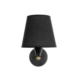 BLAKI 201-0115 Μοντέρνο Φωτιστικό Τοίχου - Απλίκα με Ντουί 1 x E27 AC 220-240V IP20 - Μαύρο - Μ40 x Π15 x Υ20cm