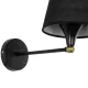 BLAKI 201-0115 Μοντέρνο Φωτιστικό Τοίχου - Απλίκα με Ντουί 1 x E27 AC 220-240V IP20 - Μαύρο - Μ40 x Π15 x Υ20cm