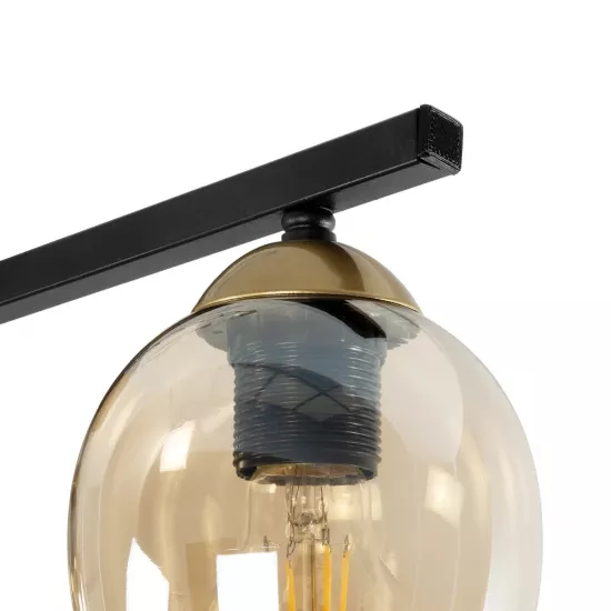 RADIUS 201-0122 Vintage Φωτιστικό Οροφής με Ντουί 3 x E27 AC 220-240V IP20 - Χρυσό, Μαύρο & Μελί- Μ60 x Π13 x Υ16cm RADIUS 201-0122 Vintage Φωτιστικό Οροφής με Ντουί 3 x E27 AC 220-240V IP20 - Χρυσό, Μαύρο & Μελί- Μ60 x Π13 x Υ16cm