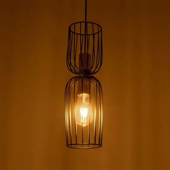 LAVERA 201-0024 Vintage Κρεμαστό Φωτιστικό Οροφής με Ντουί 1 x E27 AC 220-240V IP20 - Μπρονζέ & Μαύρο - Μ14 x Π14 x Υ44cm LAVERA 201-0024 Vintage Κρεμαστό Φωτιστικό Οροφής με Ντουί 1 x E27 AC 220-240V IP20 - Μπρονζέ & Μαύρο - Μ14 x Π14 x Υ44cm