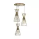 FLIXIO 201-0126 Vintage Κρεμαστό Φωτιστικό Οροφής με Ντουί 3 x E27 AC 220-240V IP20 - Χρυσό - Μ40 x Π40 x Υ70cm FLIXIO 201-0126 Vintage Κρεμαστό Φωτιστικό Οροφής με Ντουί 3 x E27 AC 220-240V IP20 - Χρυσό - Μ40 x Π40 x Υ70cm