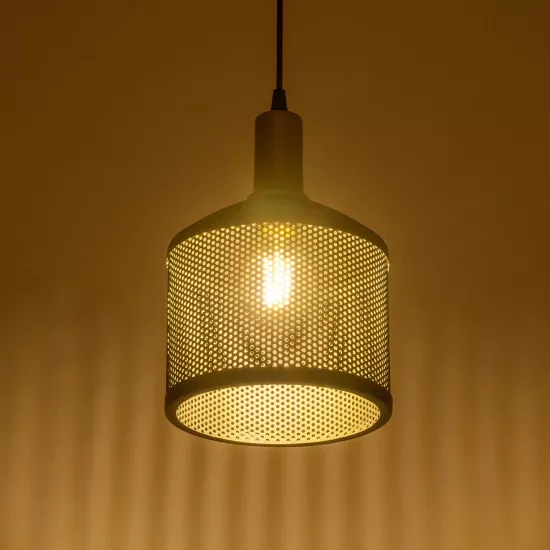 NETO 201-0130 Μοντέρνο Κρεμαστό Φωτιστικό Οροφής με Ντουί 1 x E27 AC 220-240V IP20 - Χρυσό & Μαύρο - Μ18 x Π18 x Υ70cm