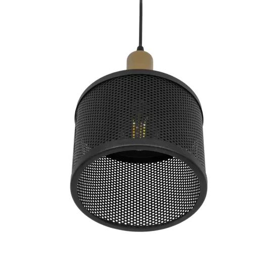 NETO 201-0130 Μοντέρνο Κρεμαστό Φωτιστικό Οροφής με Ντουί 1 x E27 AC 220-240V IP20 - Χρυσό & Μαύρο - Μ18 x Π18 x Υ70cm