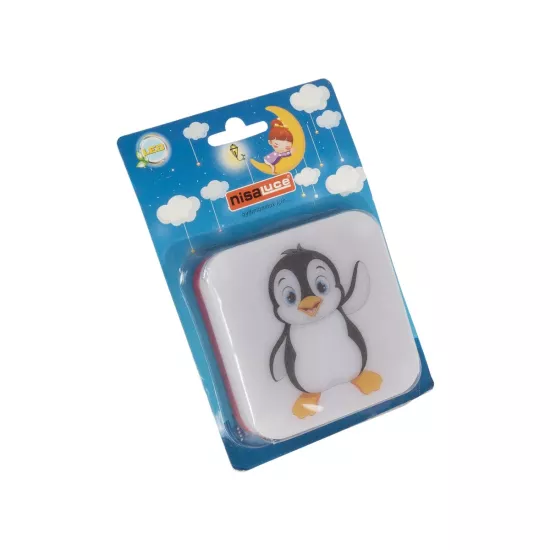 KIDDO 202-0004 Παιδικό Φωτιστικό Νυκτός LED 1W 95lm 120° AC220-240V IP20 Ψυχρό Λευκό 6000K - Μ5.5 x Π5.5 x Υ8cm - 2 Χρόνια Εγγύηση