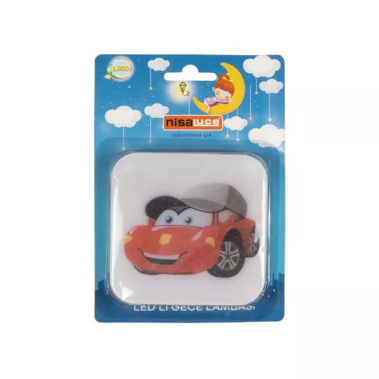 KIDDO 202-0006 Παιδικό Φωτιστικό Νυκτός LED 1W 95lm 120° AC220-240V IP20 Ψυχρό Λευκό 6000K -Μ5.5 x Π5.5 x Υ8cm - 2 Χρόνια Εγγύηση