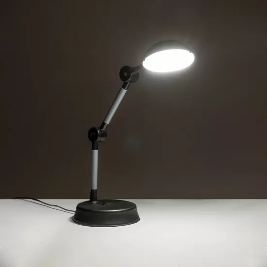 MICHEL 202-0061 Επιτραπέζιο Φωτιστικό Πορτατίφ LED 6W 540lm 120° AC220-240V IP20 Ψυχρό Λευκό 6000K Μαύρο Πλαστικό - Μ20 x Π14.5 x Υ33cm - 2 Χρόνια Εγγύηση