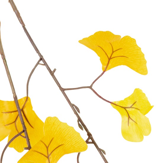 Artificial Garden GINKGO BRANCH 20229 10 x Τεχνητά Διακοσμητικά Κλαδία Γκίγκο Π50 x Υ65cm