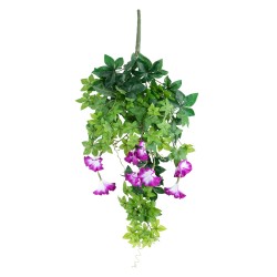 Artificial Garden MORNING GLORY HANGING BRANCH 20238 Τεχνητό Διακοσμητικό Κρεμαστό Φυτό Ιπομέα - Πρωϊνή Χαρά Υ60cm