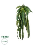 Artificial Garden FERN HANGING BRANCH 20247 Τεχνητό Διακοσμητικό Κρεμαστό Φυτό Φτέρη Υ120cm