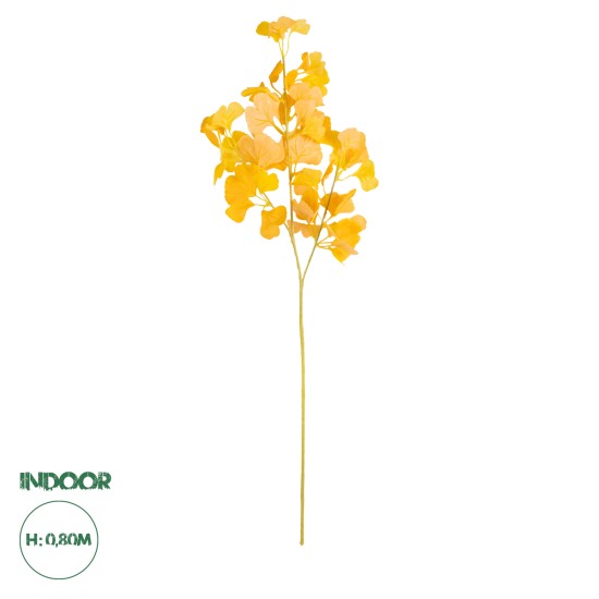 Artificial Garden GINKGO BRANCH 20260 Τεχνητό Διακοσμητικό Κλαδί Γκίγκο Π22 x Υ80cm