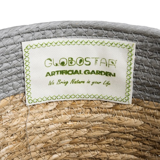 Artificial Garden SYROS 20282 Διακοσμητικό Πλεκτό Καλάθι - Κασπώ Γλάστρα - Flower Pot Μπεζ με Γκρι Φ25 x Υ22cm Artificial Garden SYROS 20282 Διακοσμητικό Πλεκτό Καλάθι - Κασπώ Γλάστρα - Flower Pot Μπεζ με Γκρι Φ25 x Υ22cm