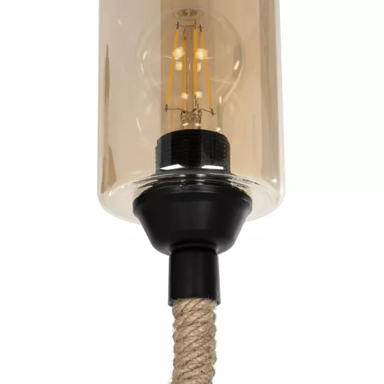 RIFT 203-0002 Vintage Φωτιστικό Τοίχου - Απλίκα με Ντουί 1 x E27 AC 220-240V IP20 - Μαύρο & Μπεζ - Μ12 x Π24 x Υ31cm