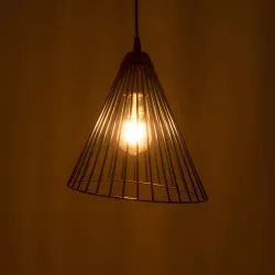 ARCWIRE 203-0015 Μοντέρνο Κρεμαστό Φωτιστικό Οροφής με Ντουί 1 x E27 AC 220-240V IP20 - Μαύρο - Μ25 x Π25 x Υ30cm