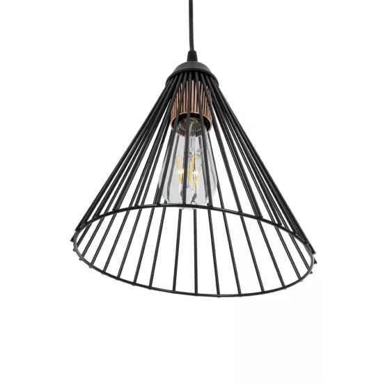 ARCWIRE 203-0015 Μοντέρνο Κρεμαστό Φωτιστικό Πλέγμα Μονόφωτο 1 x E27 IP20 Μαύρο & Ροζ Χρυσό Μέταλλο - Μ25 x Π25 x Υ30cm ARCWIRE 203-0015 Μοντέρνο Κρεμαστό Φωτιστικό Πλέγμα Μονόφωτο 1 x E27 IP20 Μαύρο & Ροζ Χρυσό Μέταλλο - Μ25 x Π25 x Υ30cm