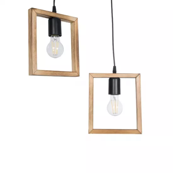 EDISON 203-0021 Vintage Κρεμαστό Φωτιστικό Ανάρτηση Δίφωτο 2 x E27 IP20 Μπεζ Ξύλο - Μ40 x Π20 x Υ45cm EDISON 203-0021 Vintage Κρεμαστό Φωτιστικό Ανάρτηση Δίφωτο 2 x E27 IP20 Μπεζ Ξύλο - Μ40 x Π20 x Υ45cm