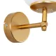 DALPH 203-0029 Vintage Επιτοίχιο Φωτιστικό Απλίκα Μονόφωτο 1 x E27 IP20 Χρυσό Μέταλλο με Λευκό Γυαλί - M18 x Π15 x Υ23cm DALPH 203-0029 Vintage Επιτοίχιο Φωτιστικό Απλίκα Μονόφωτο 1 x E27 IP20 Χρυσό Μέταλλο με Λευκό Γυαλί - M18 x Π15 x Υ23cm