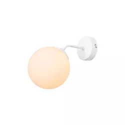 DALPH 203-0035 Vintage Φωτιστικό Τοίχου - Απλίκα με Ντουί 1 x E27 AC 220-240V IP20 - Λευκό - M15 x Π25 x Υ22cm