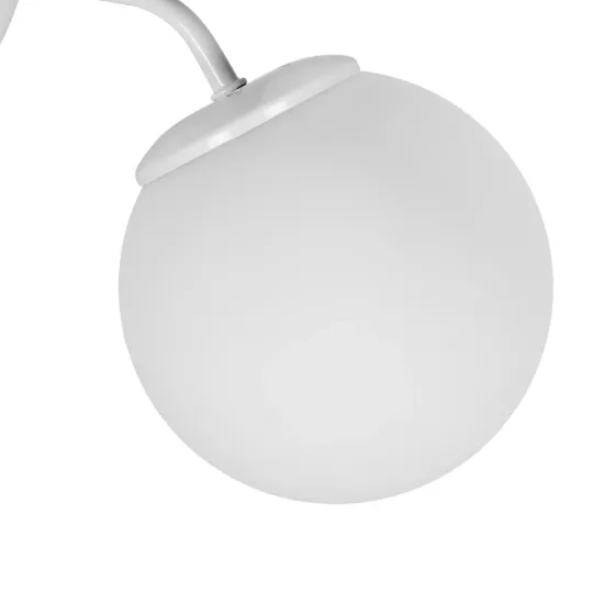 DALPH 203-0035 Vintage Φωτιστικό Τοίχου - Απλίκα με Ντουί 1 x E27 AC 220-240V IP20 - Λευκό - M15 x Π25 x Υ22cm