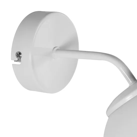 DALPH 203-0035 Vintage Φωτιστικό Τοίχου - Απλίκα με Ντουί 1 x E27 AC 220-240V IP20 - Λευκό - M15 x Π25 x Υ22cm