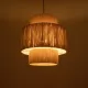 SALTO 203-0037 Boho Κρεμαστό Φωτιστικό Καπέλο Μονόφωτο 1 x E27 IP20 Μπέζ Σχοινί - M40 x Π40 x Υ42cm