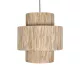 SALTO 203-0037 Boho Κρεμαστό Φωτιστικό Καπέλο Μονόφωτο 1 x E27 IP20 Μπέζ Σχοινί - M40 x Π40 x Υ42cm
