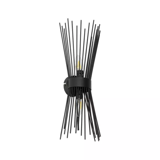 HORN 203-0043 Vintage Επιτοίχιο Φωτιστικό Απλίκα Δίφωτο 2 x E14 IP20 Μαύρο Μέταλλο - Μ14 x Π17 x Υ44.5cm HORN 203-0043 Vintage Επιτοίχιο Φωτιστικό Απλίκα Δίφωτο 2 x E14 IP20 Μαύρο Μέταλλο - Μ14 x Π17 x Υ44.5cm