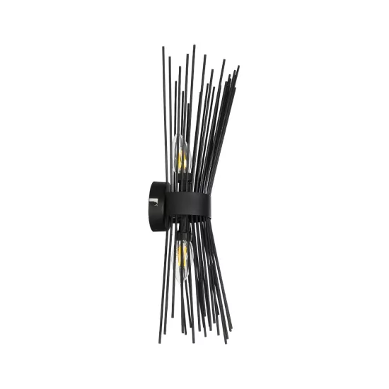 HORN 203-0043 Vintage Επιτοίχιο Φωτιστικό Απλίκα Δίφωτο 2 x E14 IP20 Μαύρο Μέταλλο - Μ14 x Π17 x Υ44.5cm HORN 203-0043 Vintage Επιτοίχιο Φωτιστικό Απλίκα Δίφωτο 2 x E14 IP20 Μαύρο Μέταλλο - Μ14 x Π17 x Υ44.5cm