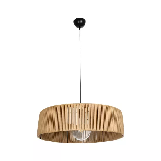 KYCLOS 203-0044 Boho Κρεμαστό Φωτιστικό Καπέλο Μονόφωτο 1 x E27 IP20 Μπέζ Rattan - M55 x Π55 x Υ20cm KYCLOS 203-0044 Boho Κρεμαστό Φωτιστικό Καπέλο Μονόφωτο 1 x E27 IP20 Μπέζ Rattan - M55 x Π55 x Υ20cm