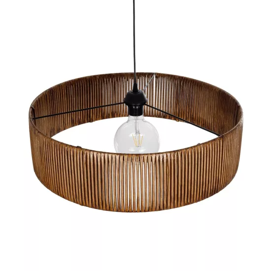 KYCLOS 203-0045 Boho Κρεμαστό Φωτιστικό Καπέλο Μονόφωτο 1 x E27 IP20 Καφέ Rattan - M55 x Π55 x Υ20cm KYCLOS 203-0045 Boho Κρεμαστό Φωτιστικό Καπέλο Μονόφωτο 1 x E27 IP20 Καφέ Rattan - M55 x Π55 x Υ20cm