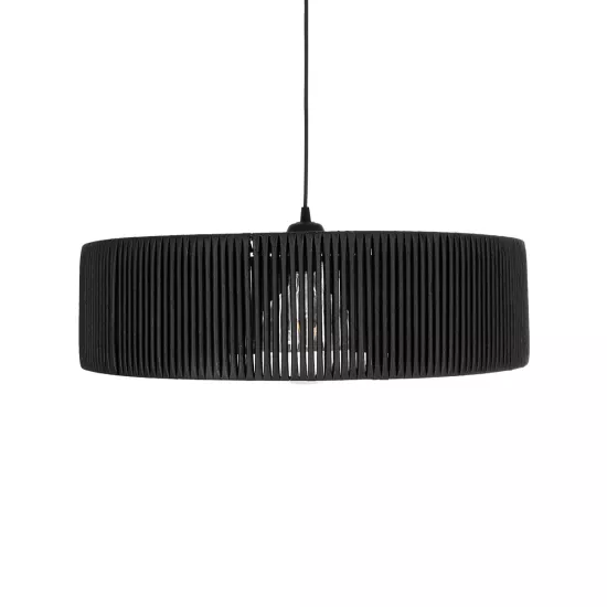 KYCLOS 203-0046 Boho Κρεμαστό Φωτιστικό Καπέλο Μονόφωτο 1 x E27 IP20 Μαύρο Rattan - M55 x Π55 x Υ20cm KYCLOS 203-0046 Boho Κρεμαστό Φωτιστικό Καπέλο Μονόφωτο 1 x E27 IP20 Μαύρο Rattan - M55 x Π55 x Υ20cm