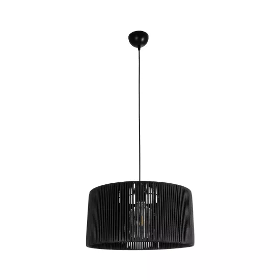KYCLOS 203-0048 Boho Κρεμαστό Φωτιστικό Καπέλο Μονόφωτο 1 x E27 IP20 Μαύρο Rattan - M40 x Π40 x Υ25.5cm KYCLOS 203-0048 Boho Κρεμαστό Φωτιστικό Καπέλο Μονόφωτο 1 x E27 IP20 Μαύρο Rattan - M40 x Π40 x Υ25.5cm