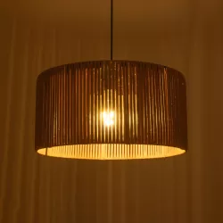 KYCLOS 203-0049 Boho Κρεμαστό Φωτιστικό Οροφής με Ντουί 1 x E27 AC 220-240V IP20 - Μπεζ - M40 x Π40 x Υ25.5cm