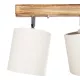CUP 203-0055 Vintage Φωτιστικό Οροφής με Ντουί 3 x E27 AC 220-240V IP20 - Λευκό & Μπεζ - Μ60 x Π14 x Υ26cm