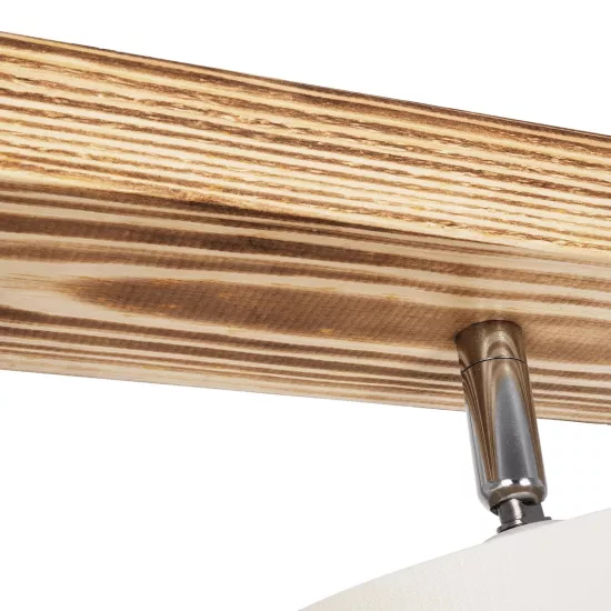 CUP 203-0055 Vintage Φωτιστικό Οροφής με Ντουί 3 x E27 AC 220-240V IP20 - Λευκό & Μπεζ - Μ60 x Π14 x Υ26cm