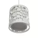 PETAL 203-0065 Μοντέρνο Κρεμαστό Φωτιστικό Καπέλο Μονόφωτο 1 x E27 IP20 Λευκό Πλαστικό - Μ23 x Π23 x Υ30cm