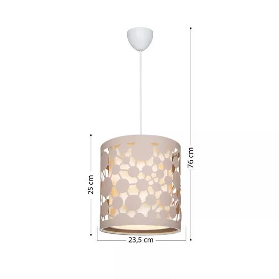 PETAL 203-0066 Μοντέρνο Κρεμαστό Φωτιστικό Καπέλο Μονόφωτο 1 x E27 IP20 Ροζ Πλαστικό - Μ23.5 x Π23.5 x Υ76cm PETAL 203-0066 Μοντέρνο Κρεμαστό Φωτιστικό Καπέλο Μονόφωτο 1 x E27 IP20 Ροζ Πλαστικό - Μ23.5 x Π23.5 x Υ76cm