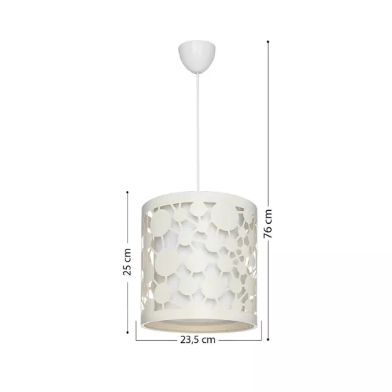 PETAL 203-0067 Μοντέρνο Κρεμαστό Φωτιστικό Καπέλο Μονόφωτο 1 x E27 IP20 Μπεζ Πλαστικό - Μ23.5 x Π23.5 x Υ76cm PETAL 203-0067 Μοντέρνο Κρεμαστό Φωτιστικό Καπέλο Μονόφωτο 1 x E27 IP20 Μπεζ Πλαστικό - Μ23.5 x Π23.5 x Υ76cm