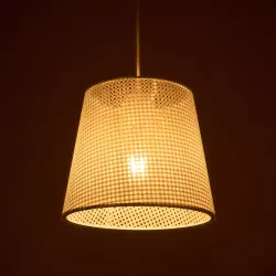 CONEY 203-0071 Μοντέρνο Κρεμαστό Φωτιστικό Οροφής με Ντουί 1 x E27 AC 220-240V IP20 - Λευκό - Μ26 x Π26 x Υ25cm