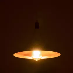 BELFRY 203-0076 Μοντέρνο Κρεμαστό Φωτιστικό Οροφής με Ντουί 1 x E27 AC 220-240V IP20 - Λεύκο & Χρυσό - Μ29.5 x Π29.5 x Υ22cm