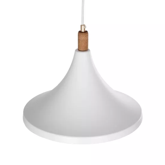 BELFRY 203-0076 Μοντέρνο Κρεμαστό Φωτιστικό Καμπάνα Μονόφωτο 1 x E27 IP20 Λεύκο & Χρυσό Πλαστικό - Μ29.5 x Π29.5 x Υ22cm BELFRY 203-0076 Μοντέρνο Κρεμαστό Φωτιστικό Καμπάνα Μονόφωτο 1 x E27 IP20 Λεύκο & Χρυσό Πλαστικό - Μ29.5 x Π29.5 x Υ22cm