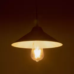 FONTE 203-0081 Μοντέρνο Κρεμαστό Φωτιστικό Οροφής με Ντουί 1 x E27 AC 220-240V IP20 - Λευκό - Μ25.5 x Π25.5 x Υ10cm