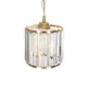 GLAMOROUS 203-0093 Κλασικό Κρεμαστό Φωτιστικό Κρύσταλλα Μονόφωτο 1 x E27 IP20 Χρυσό Μέταλλο με Διάφανο Κρύσταλλο - Μ19 x Π19 x Υ16.5cm