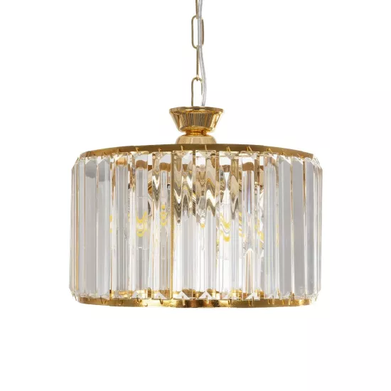 GLAMOROUS 203-0094 Κλασικό Κρεμαστό Φωτιστικό Κρύσταλλα Τρίφωτο 3 x E27 IP20 Χρυσό Μεταλλό με Διάφανο Κρύσταλλο - Μ28 x Π28 x Υ21.5cm GLAMOROUS 203-0094 Κλασικό Κρεμαστό Φωτιστικό Κρύσταλλα Τρίφωτο 3 x E27 IP20 Χρυσό Μεταλλό με Διάφανο Κρύσταλλο - Μ28 x Π28 x Υ21.5cm