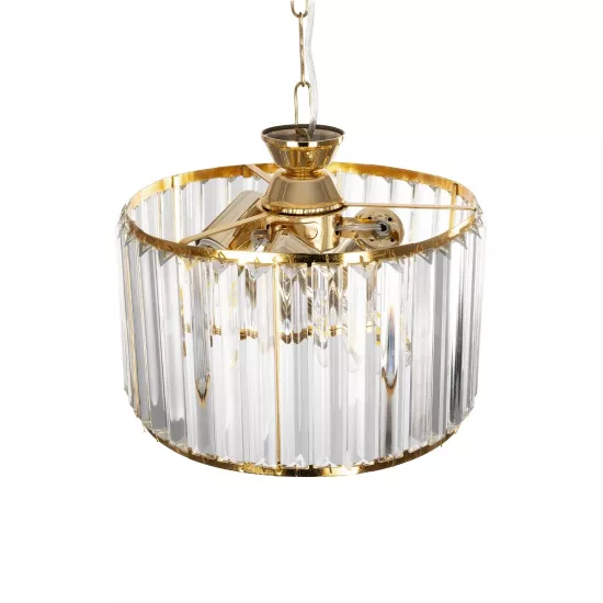 GLAMOROUS 203-0094 Κλασικό Κρεμαστό Φωτιστικό Κρύσταλλα Τρίφωτο 3 x E27 IP20 Χρυσό Μεταλλό με Διάφανο Κρύσταλλο - Μ28 x Π28 x Υ21.5cm GLAMOROUS 203-0094 Κλασικό Κρεμαστό Φωτιστικό Κρύσταλλα Τρίφωτο 3 x E27 IP20 Χρυσό Μεταλλό με Διάφανο Κρύσταλλο - Μ28 x Π28 x Υ21.5cm