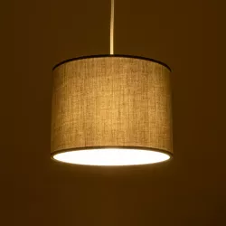 BLAZE 203-0108 Μοντέρνο Κρεμαστό Φωτιστικό Οροφής με Ντουί 1 x E27 AC 220-240V IP20 - Γκρι - Μ22 x Π22 x Υ20cm