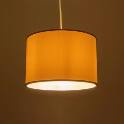 ELECTRA 203-0112 Μοντέρνο Κρεμαστό Φωτιστικό Οροφής με Ντουί 1 x E27 AC 220-240V IP20 - Mπεζ & Χρυσό - Μ30 x Π30 x Υ23cm