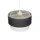 SISSIE 203-0140 Μοντέρνο Κρεμαστό Φωτιστικό Καπέλο Μονόφωτο 1 x E27 IP20 Γκρι & Λευκό Ύφασμα -Μ30 x Π30 x Υ93cm SISSIE 203-0140 Μοντέρνο Κρεμαστό Φωτιστικό Καπέλο Μονόφωτο 1 x E27 IP20 Γκρι & Λευκό Ύφασμα -Μ30 x Π30 x Υ93cm